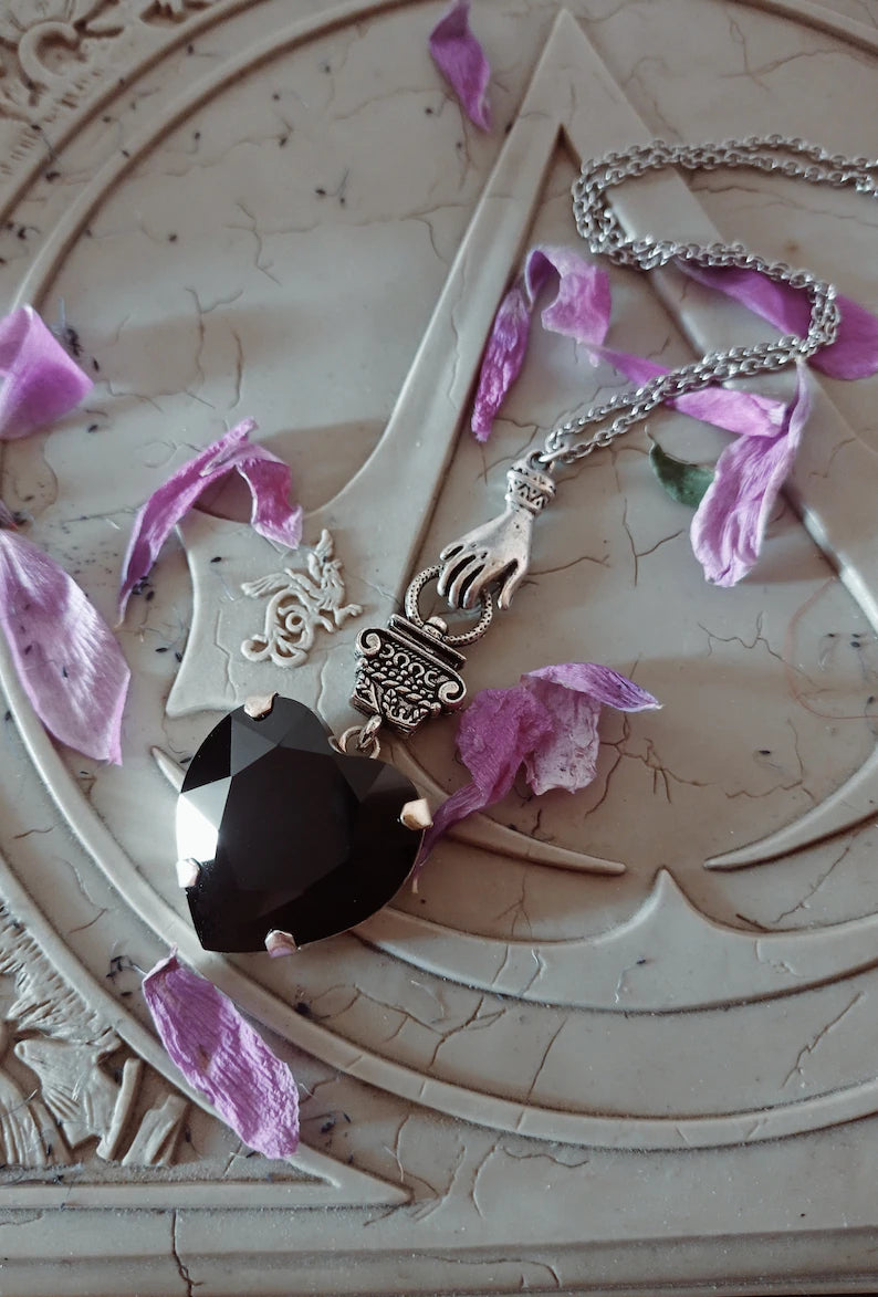 Fuchsia Heart Necklace