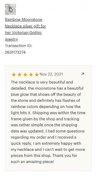 Victorian Moonstone Necklace