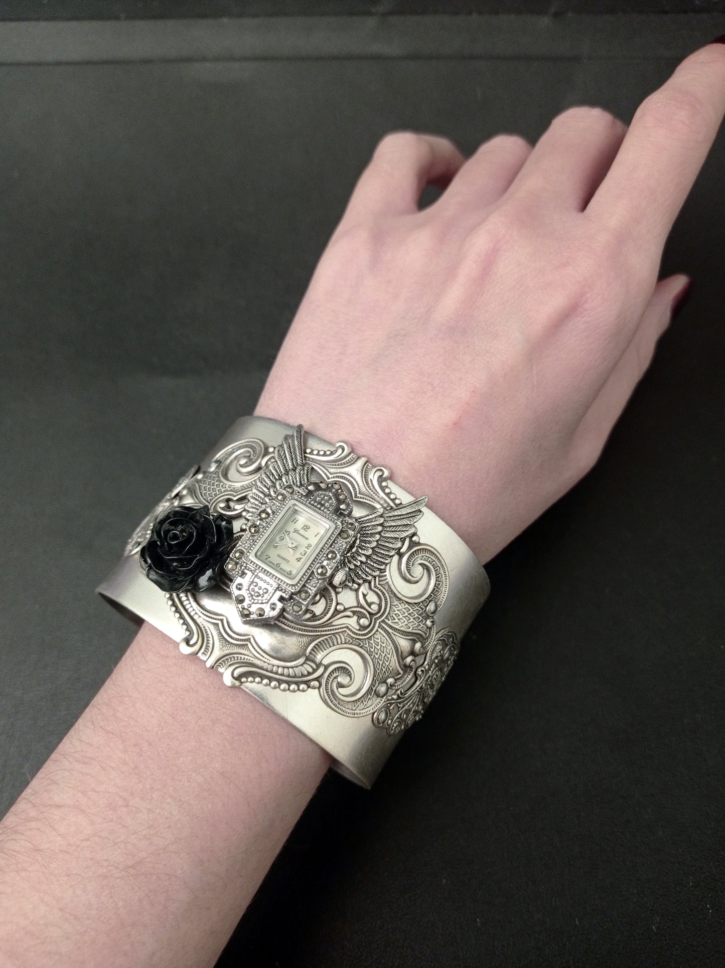 NEW! Silver Cuff watch