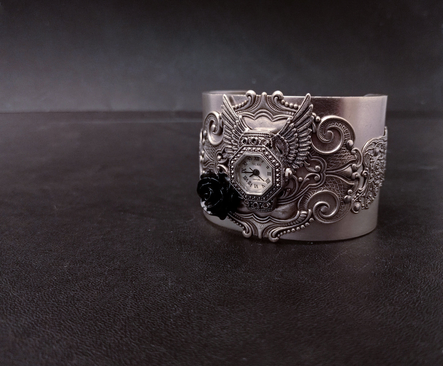 NEW! Silver Cuff watch