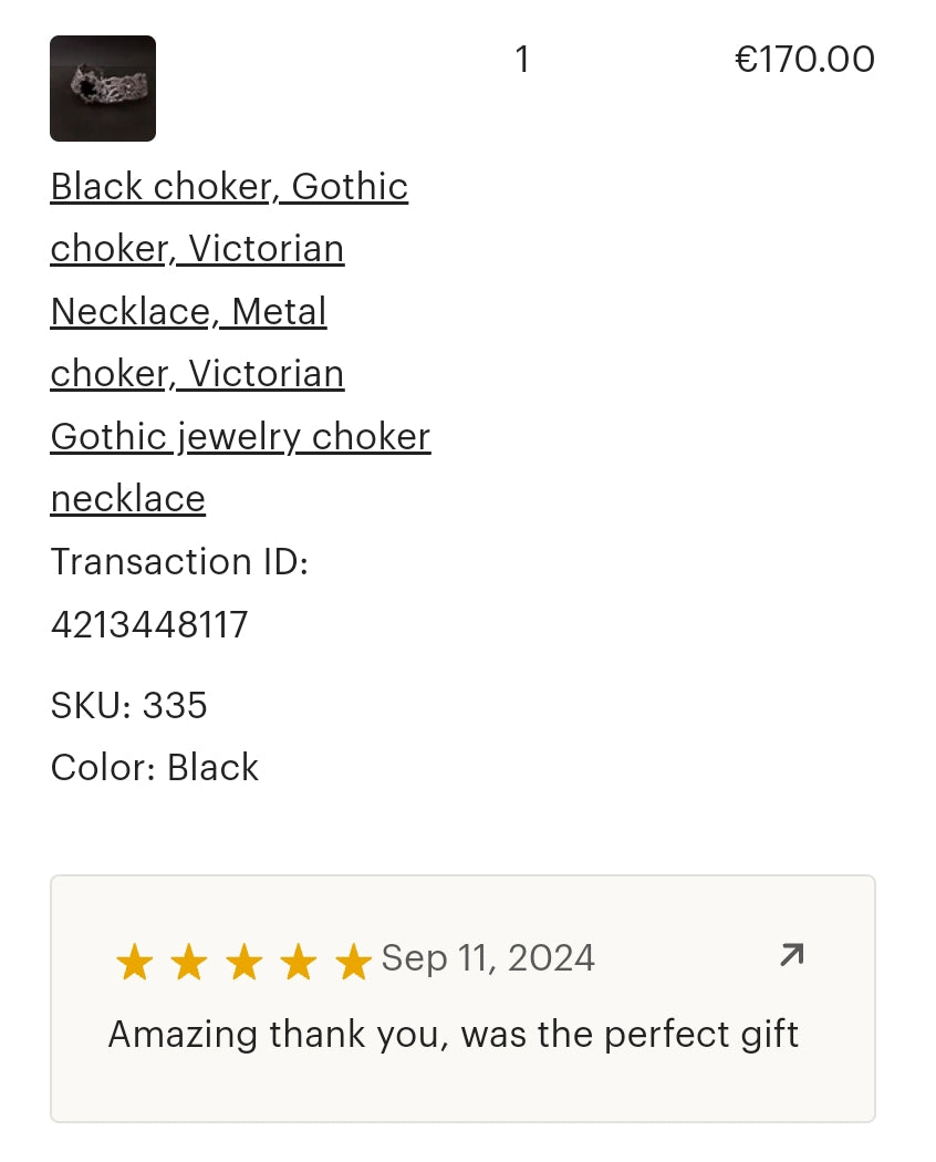 Brass choker with round crystal