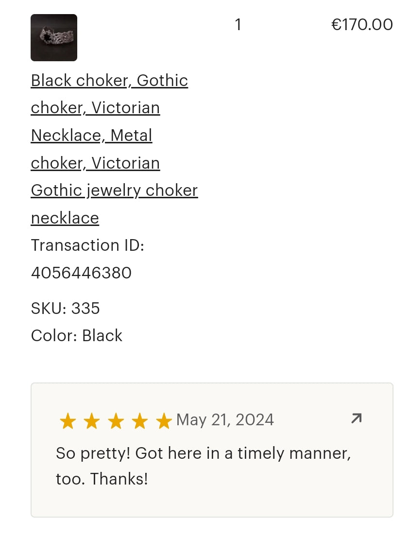 Brass choker with round crystal