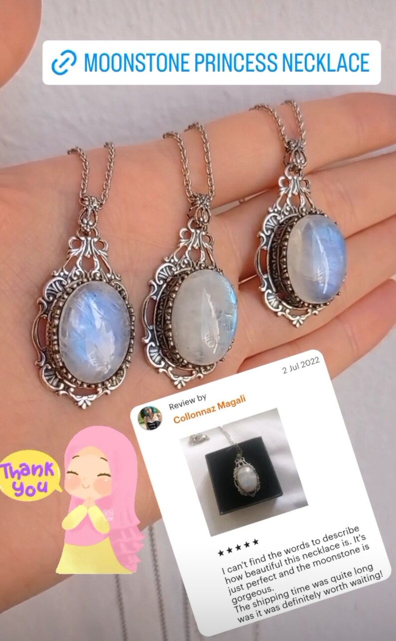 Victorian Moonstone Necklace