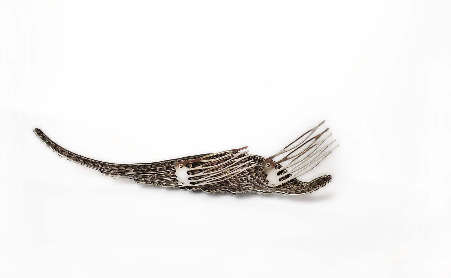 Large Wing Swarovski Hair Comb - Aranwen's Jewelry
- 4