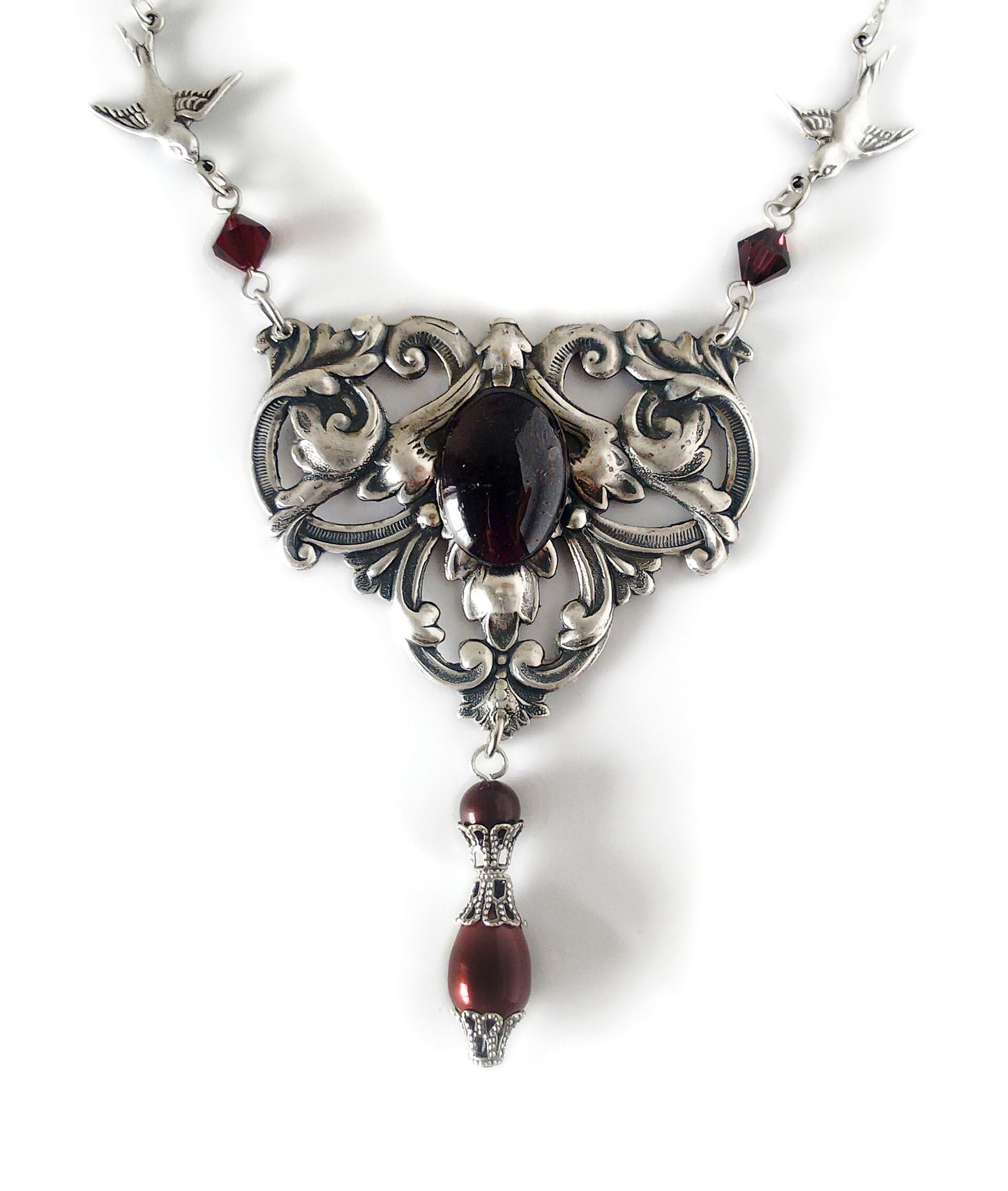 Victorian Necklace with red Garnet