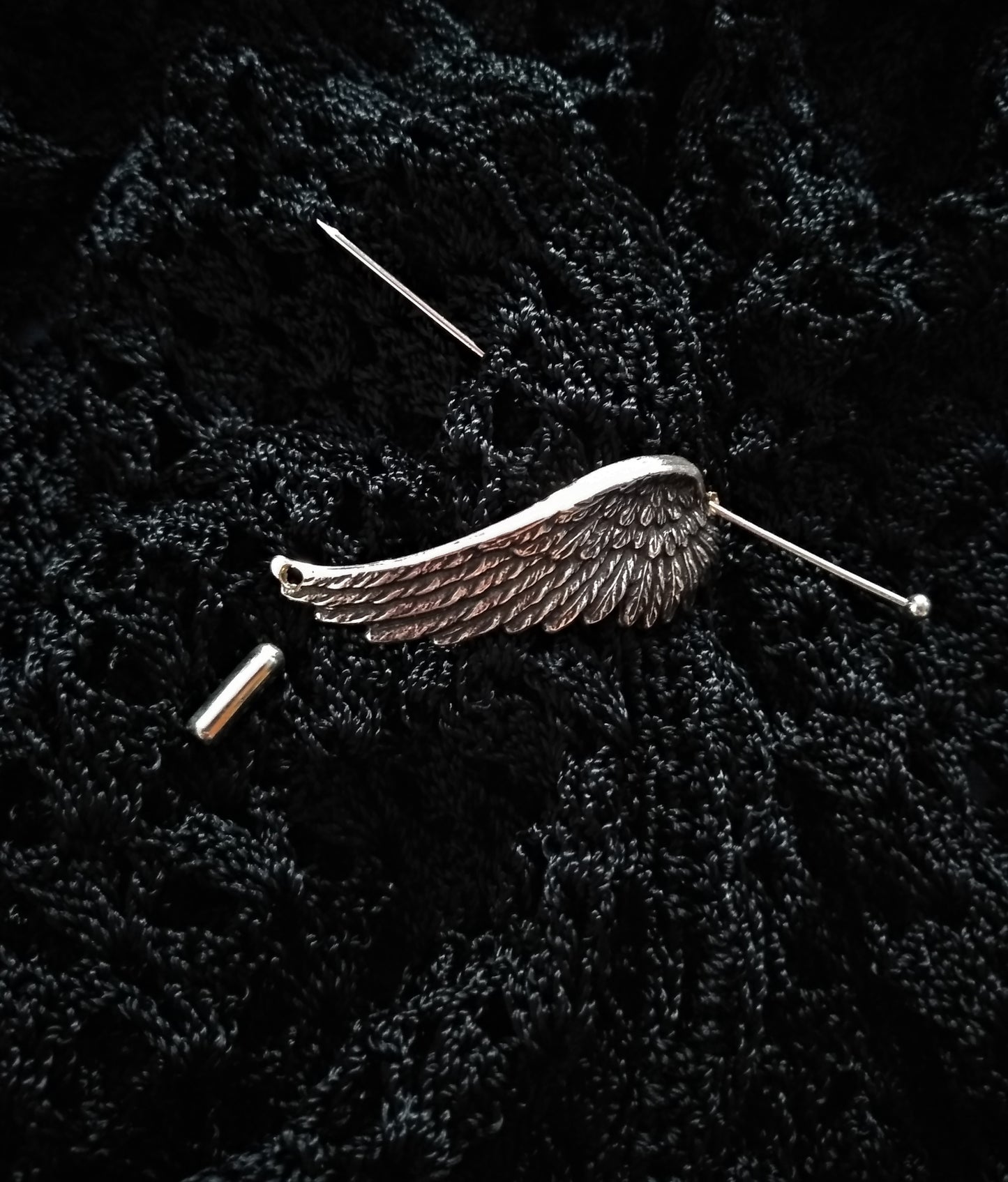 Silver Wing Shawl Pin
