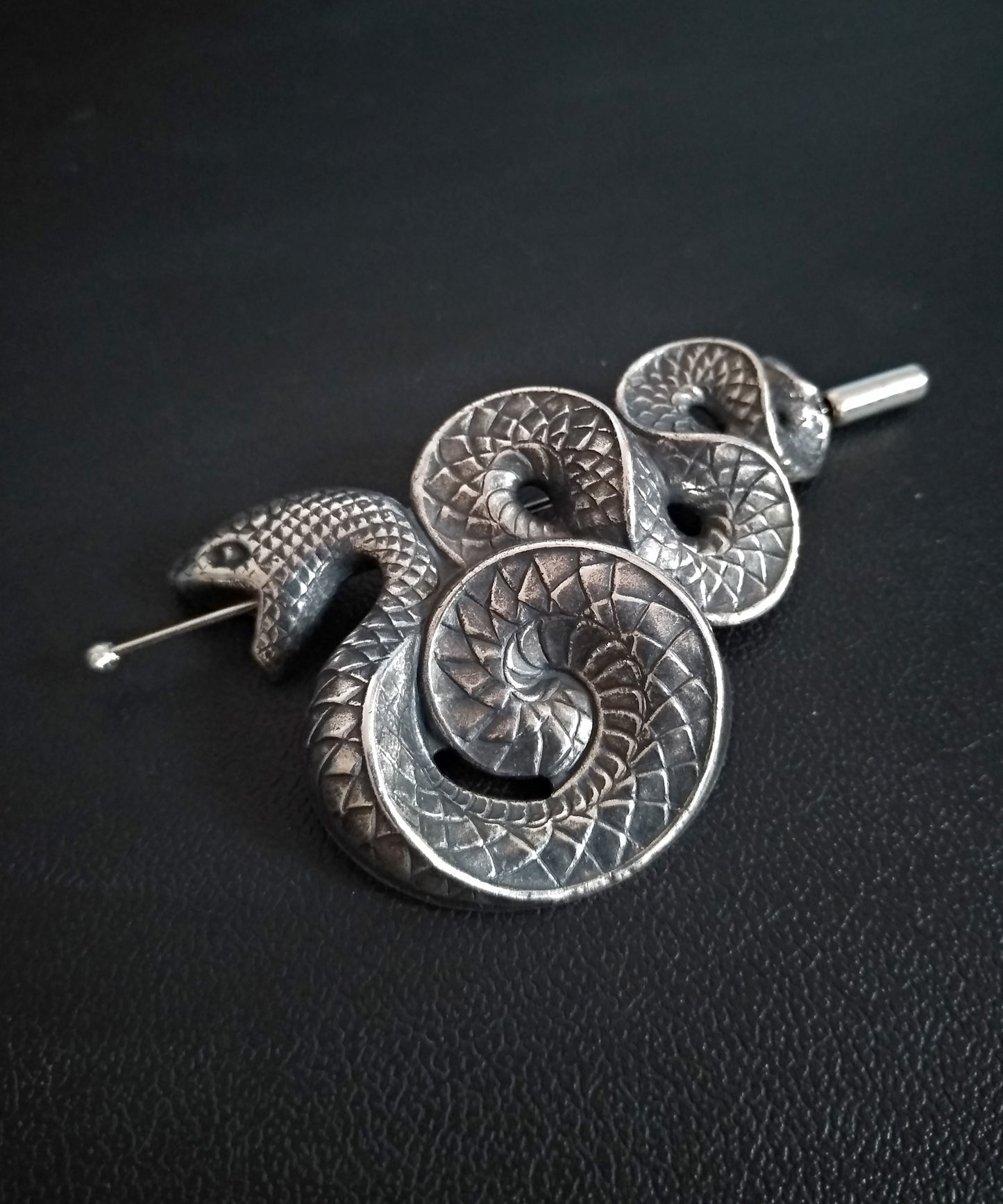 Silver Snake pin