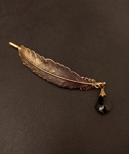 Brass quill brooch