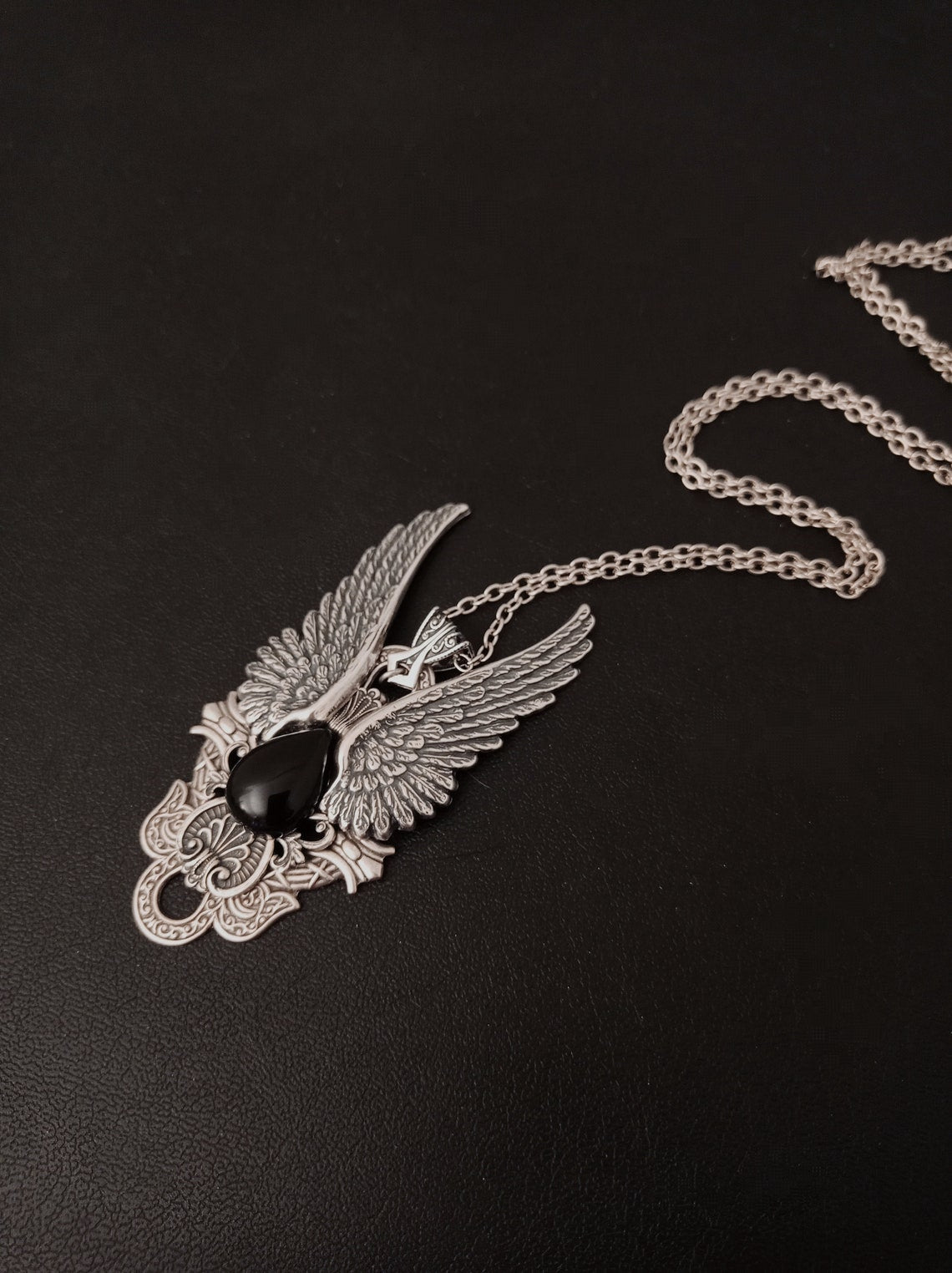 Dark Angel Wings Necklace