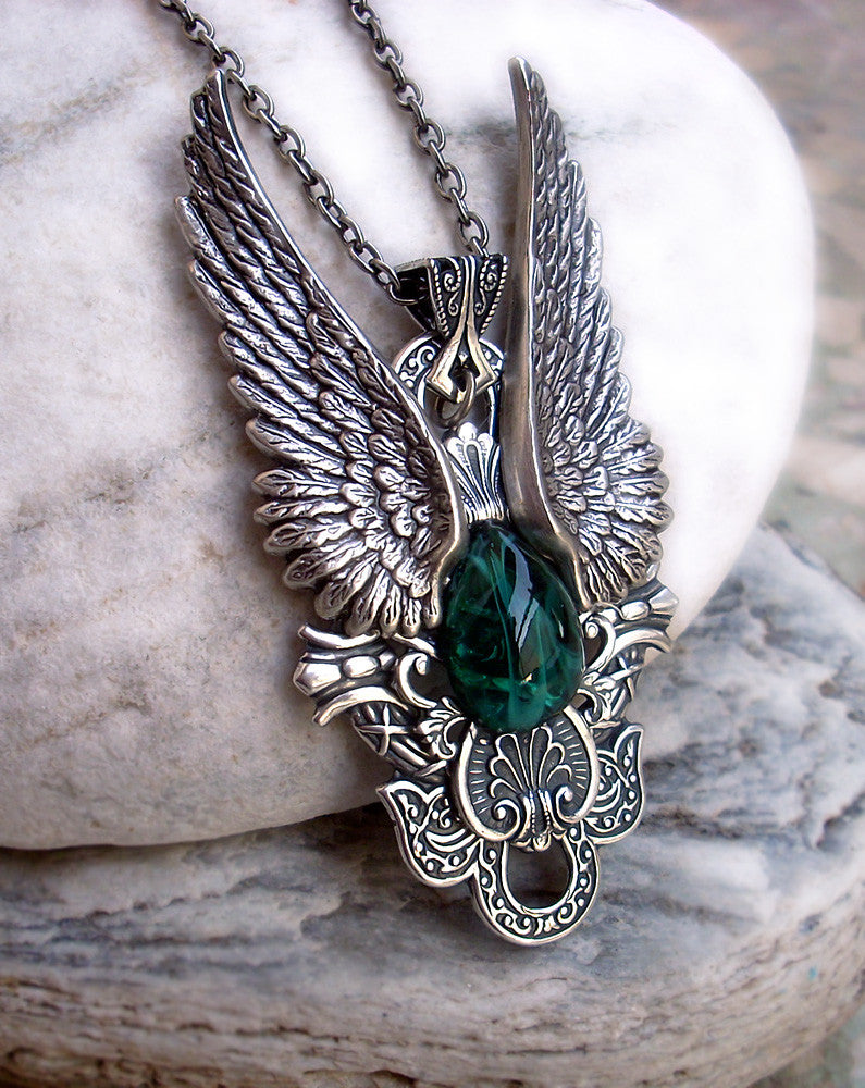 Dark Angel Wings Necklace