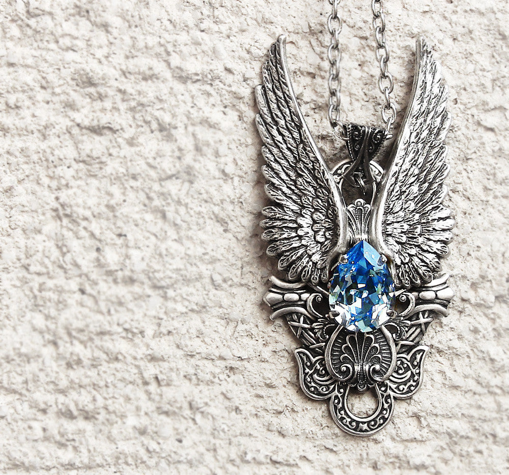 Dark Angel Wings Necklace