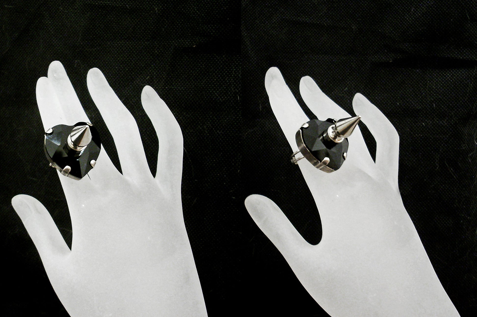 Black Heart Ring - Aranwen's Jewelry
 - 2