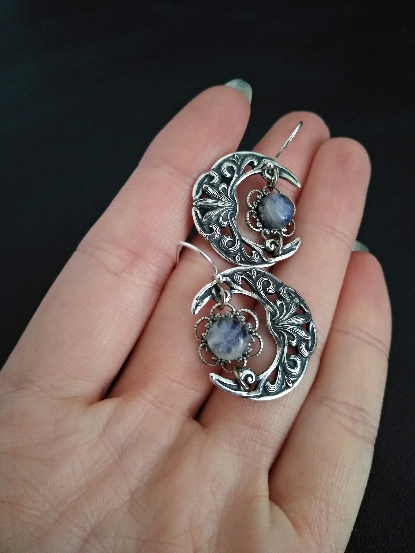 Celestial Moonstone Earrings
