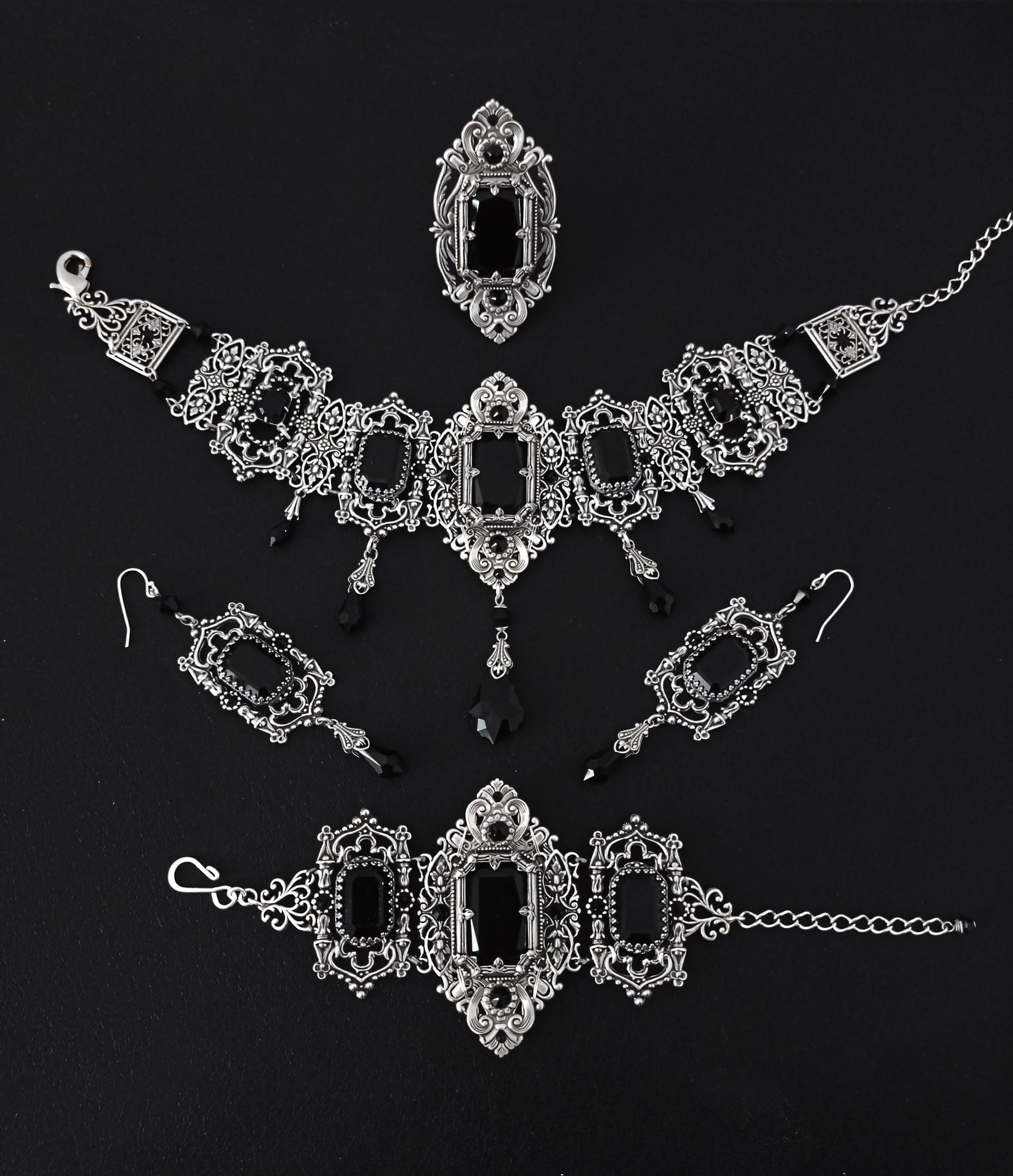 Grand Gothic Jewelry Set Aranwen's Jewelry