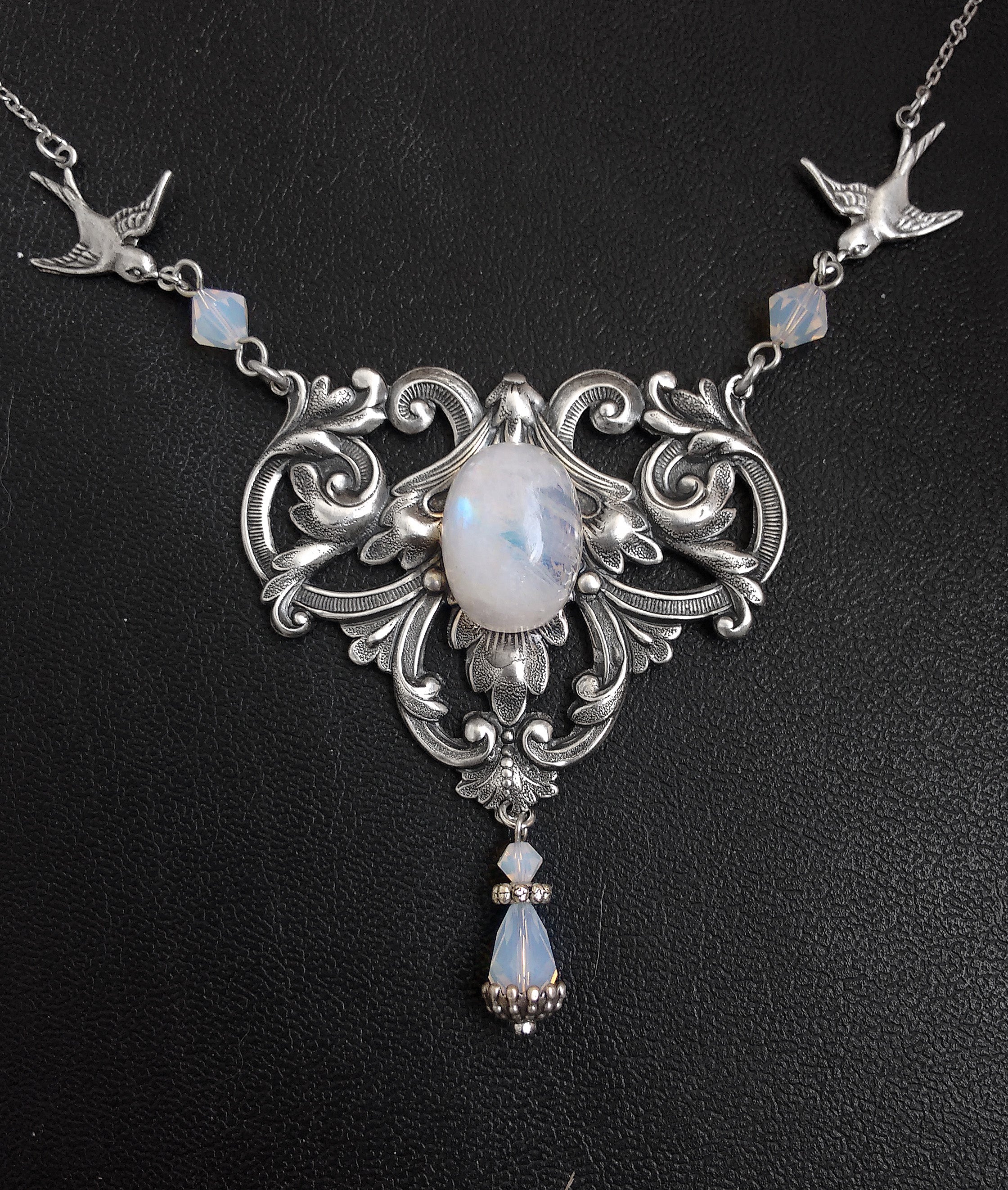 Swarovski opal necklace store