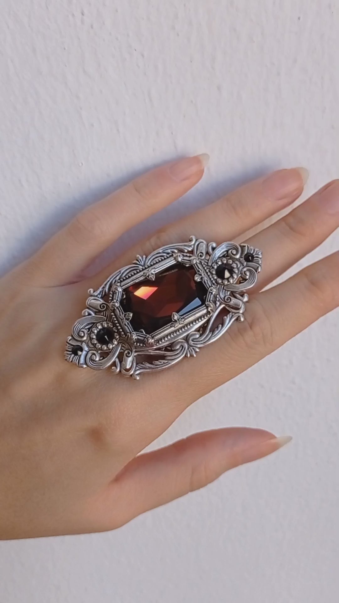 Grand Gothic Ring Aranwen s Jewelry