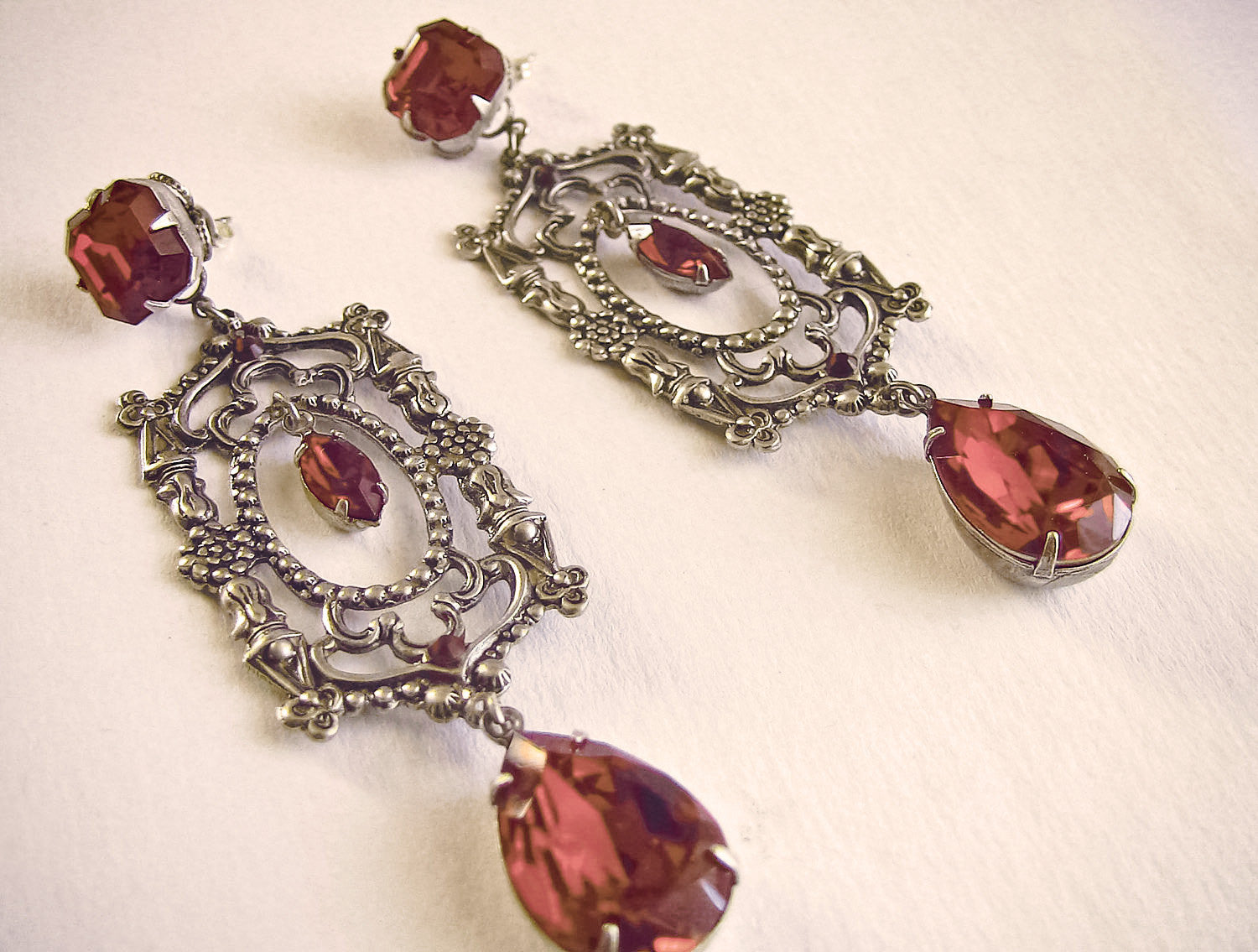 Elegant Pink Swarovski Crystal Halo Earrings | MakerPlace by Michaels